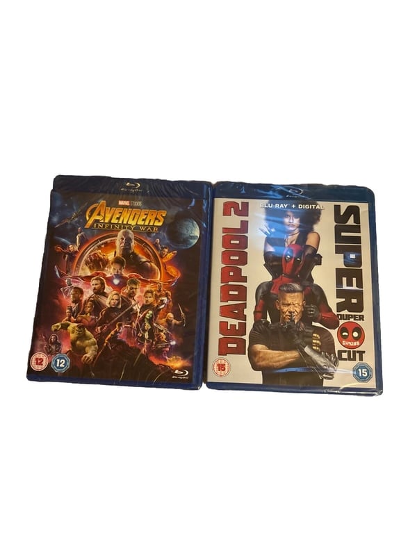 Deadpool 2 (Bluray, 2018) & Avengers: Infinity War (Bluray, 2018) aka Mary Lou Brand New