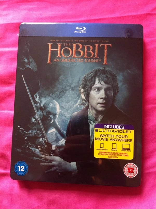 The Hobbit: An Unexpected Journey ( regionfree Bluray steelbook) Brand New