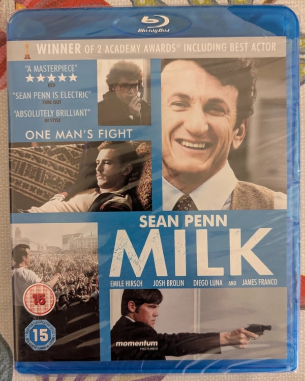Milk Bluray (2009) Sean Penn Gus van Sant and Brand New