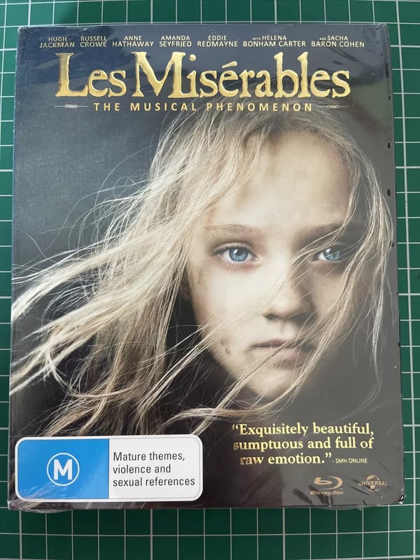 Les Miserables Bluray Disc Brand New