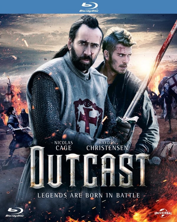 Outcast (Bluray) Nicolas Cage Hayden Christensen Alexandre Bailly Bozhao Wang Brand New