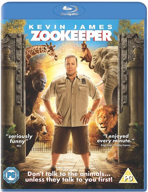 Zookeeper (Bluray) Ken Jeong Joe Rogan Donnie Wahlberg Kevin James Leslie Bibb Brand New