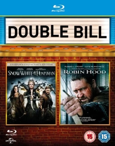 Snow White and the Huntsman/Robin Hood [Region B] [Bluray] DVD Brand New