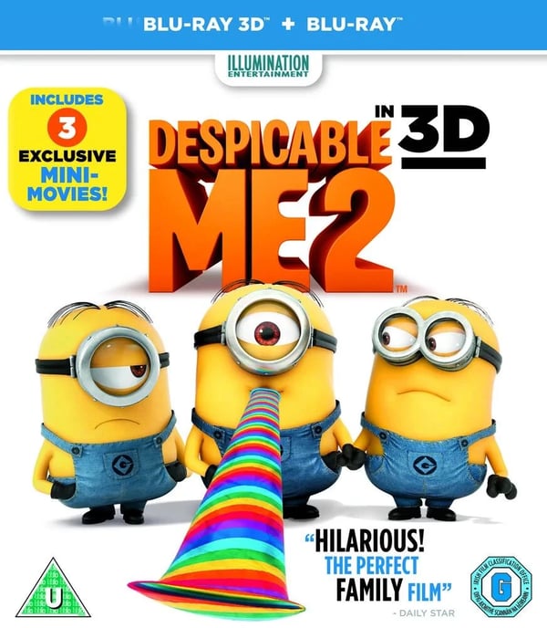 Despicable Me 2 3D+2D BluRay Brand New