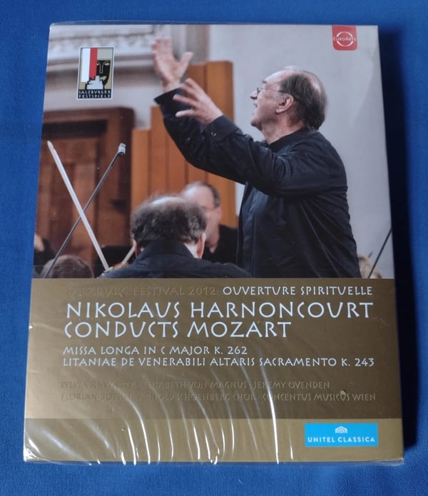 NIKOLAUS HARNONCOURT CONDUCTS MOZART (2012 SALZBURG FESTIVAL) BLU RAY Brand New