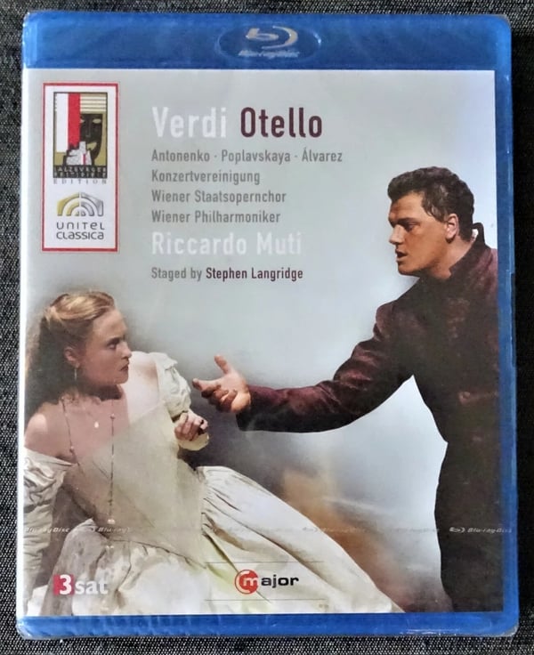 Verdi : Otello. Antonenko, Poplavskaya. 1 DVD. Unitel Classica 2010. Brand New