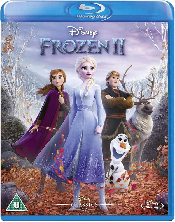 FROZEN PART 2 II BLU RAY TWO DISNEY ANIMATED CARTOON MOVIE FILM R2 Brand New