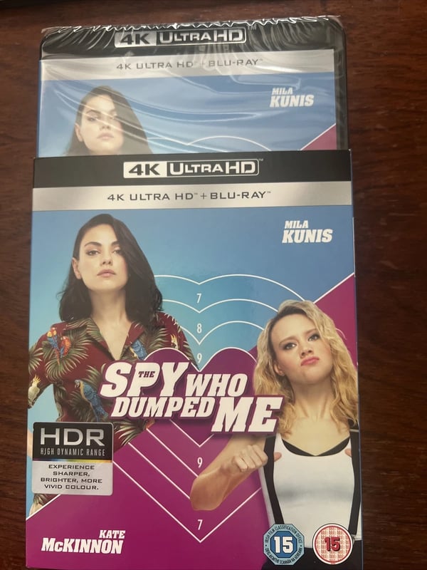 â­ï¸â­ï¸â­ï¸â­ï¸ The Spy Who Dumped Me 4K Dolby Atmos Slipcase Mila Kunis Stock Brand New