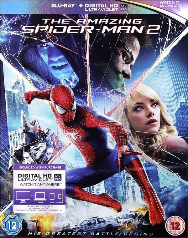 THE AMAZING SPIDERMAN PART 2 Bluray 2nd Movie Second Film R2 Brand New