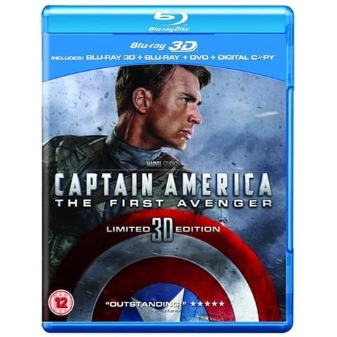 Captain America (12) 2011 3D+DVD+BR Bluray Brand New
