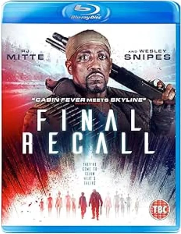 FINAL RECALL Bluray Wesley Snipes RJ Mitte Science Fiction R2 Brand New