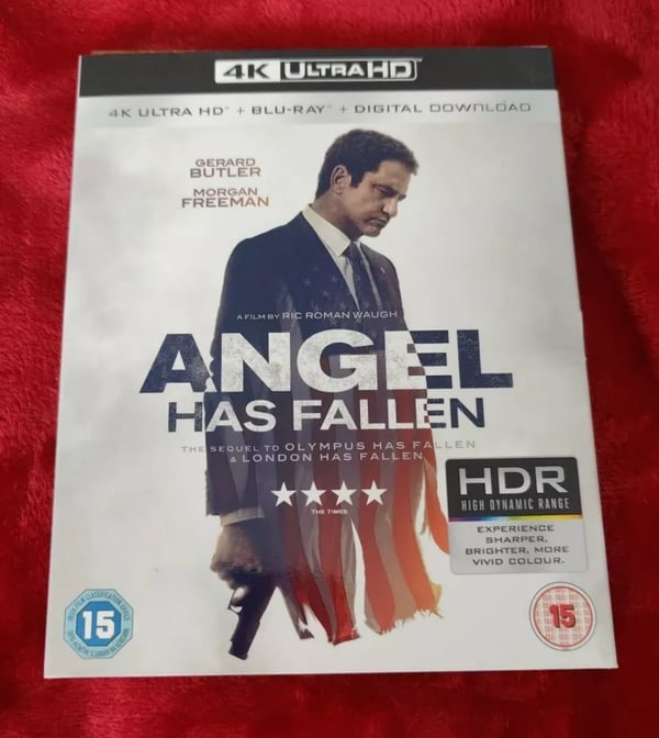 ANGEL HAS FALLEN 4K UHD AND BLU RAY WITH SLIPCOVER Brand New ANGEL HAS FALLEN 4K UHD AND BLU RAY WITH SLIPCOVER Brand New