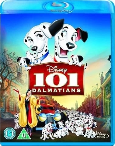 101 Dalmatians (U) 1961 Bluray Region 2 PAL Brand New
