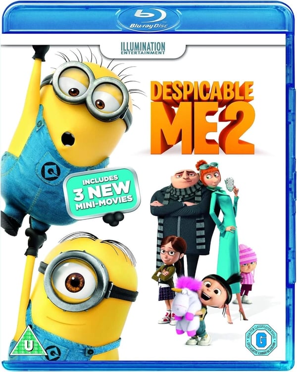 DESPICABLE ME PART 2 Blu Ray Steve Carell Russell Pierre R2 Brand New DESPICABLE ME PART 2 Blu Ray Steve Carell Russell Pierre R2 Brand New