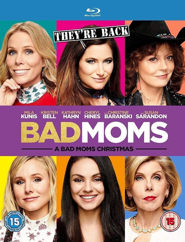 BLURAY BAD MOMS CHRISTMASâ€Ž Jon Lucas Scot Moore Mila Kunis Movie Film R2 Brand New