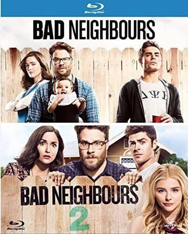 BAD NEIGHBOURS PART 1 & 2 Blu Ray MOVIE FILM COLLECTION R2 Brand New