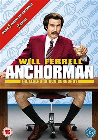 Anchorman (15) 2 Discs DVD Genuine Region 2 PAL Brand New