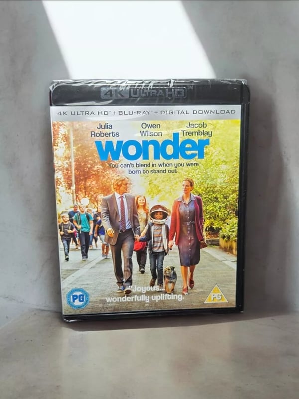 Wonder 4K UHD Blu ray Run time min 112 approx foil P&P Free Brand New