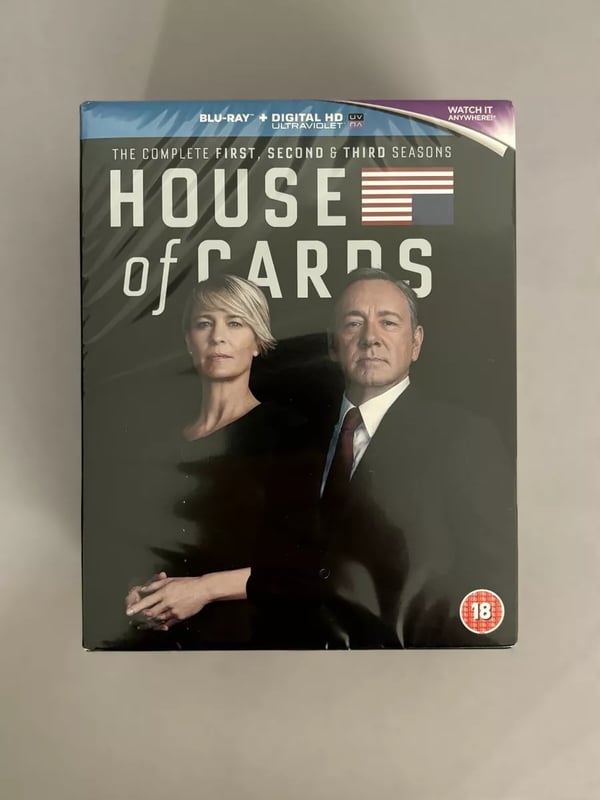 HOUSE OF CARDS SEASONS 1,2,3 BLU RAY DVD BOXSET GENUINE Brand New