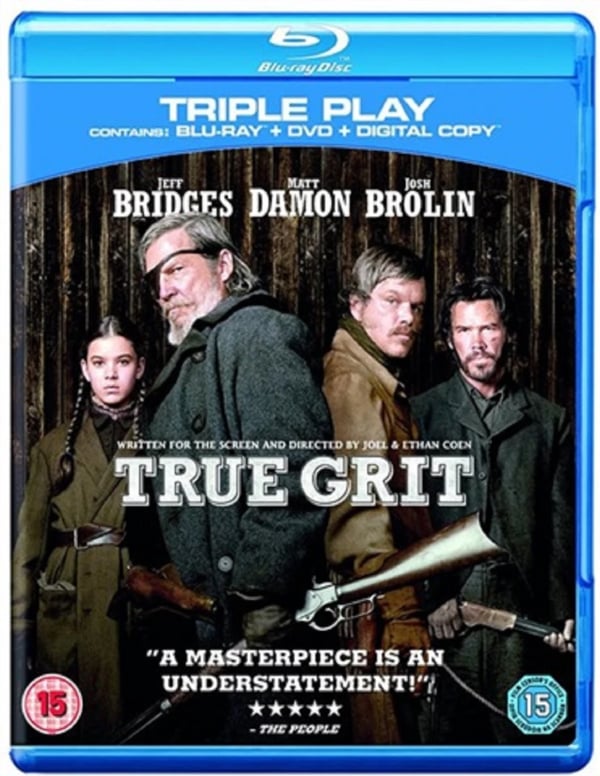TRUE GRIT Bluray Jeff Bridges Matt Damon Movie Film R2 Brand New