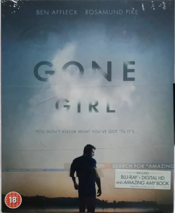 ðŸ? • GONE GIRL (DAVID FINCHER, 2014) BLURAY & BOOK Brand New