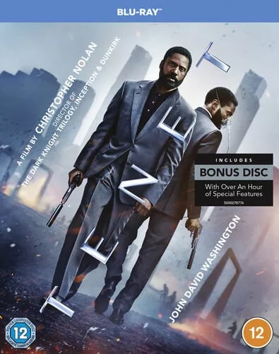 Tenet Bluray (2020) John David Washington, Nolan (DIR) cert 12 2 discs Brand New