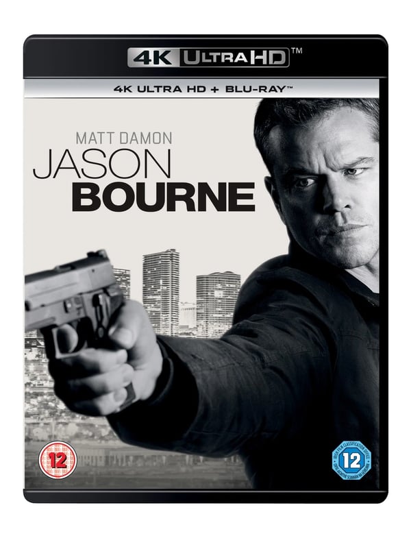 Jason Bourne (4K UHD Bluray + Bluray + Digital Download) (4K UHD Bluray) Brand New
