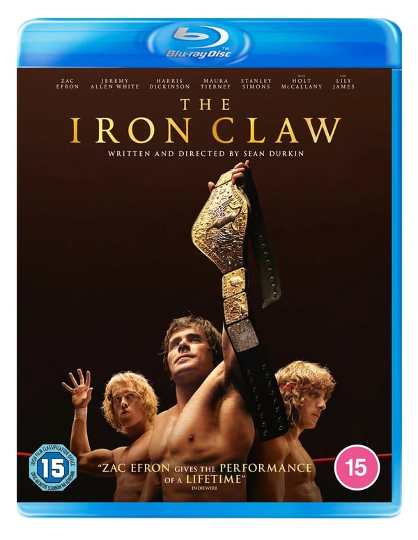 The Iron Claw (Bluray) Zac Efron Lily James Jeremy Allen White Maura Tierney Brand New