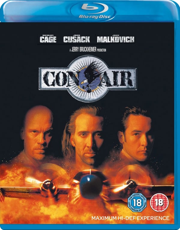 Con Air (Bluray) Colm Meaney Mykelti Williamson Dave Chappelle Monica Potter Brand New