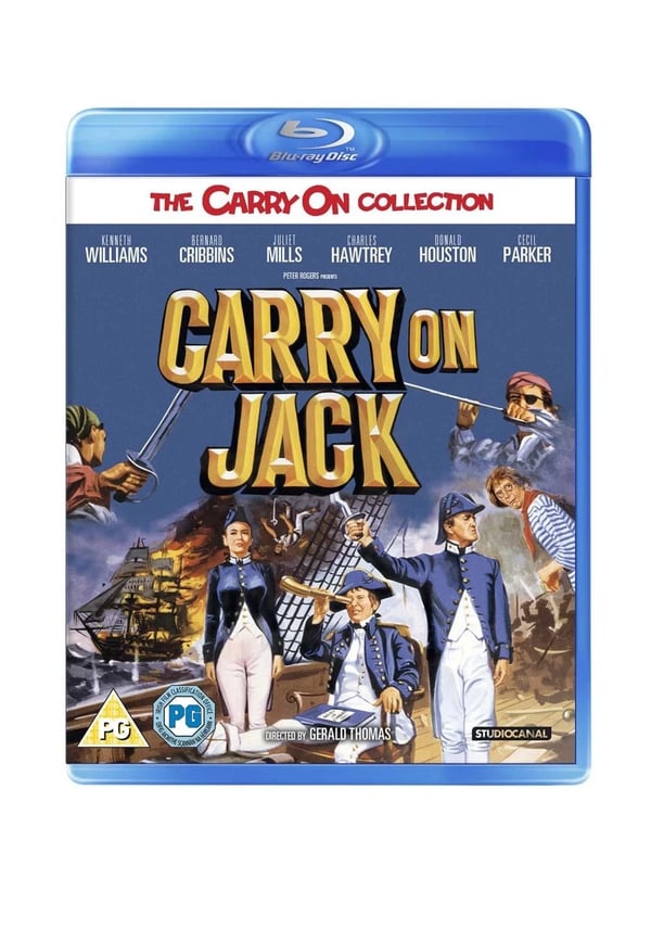 Carry On Jack (Bluray) Bernard Cribbins Kenneth Williams Charles Hawtrey Brand New