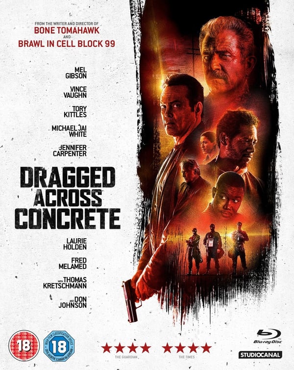 Dragged Across Concrete (Bluray) Mel Gibson Vince Vaughn Don Johnson Brand New