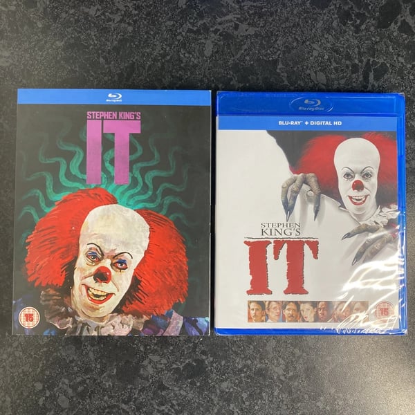Stephen King's It BluRay (Tim Curry) Slipcover Edition 80â€™s90â€™s Horror !ðŸ¤¡ Brand New