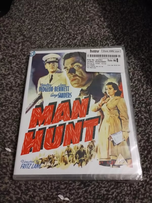 Man Hunt (DVD/Bluray, 2017) fritz lang Brand New
