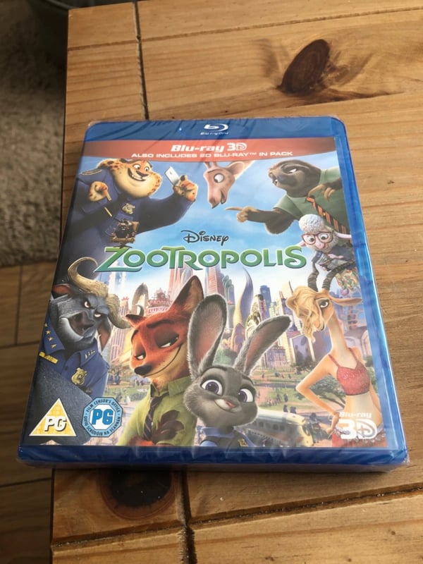 ZOOTROPOLIS 3D BLU RAY SET Brand New