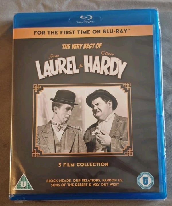 THE VERY BEST OF LAUREL & HARDY: 5 FILM COLLECTION. 3 BLURAY SET. REGION B. Brand New