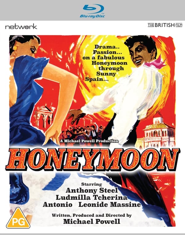 Honeymoon (Bluray) Anthony Steel Ludmilla TchÃ©rina Antonio Rosita Segovia Brand New