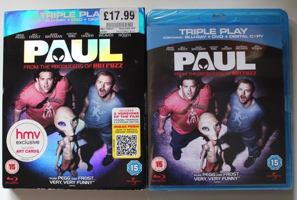 Paul Triple Play BluRay & DVD HMV Exclusive With Art Cards and Slipcover Brand New