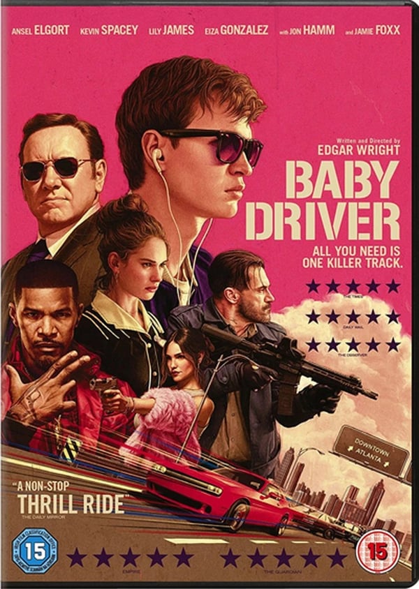 Baby Driver (Bluray) Jeff Chase Lily James Sky Ferreira Ansel Elgort Jamie Foxx Brand New