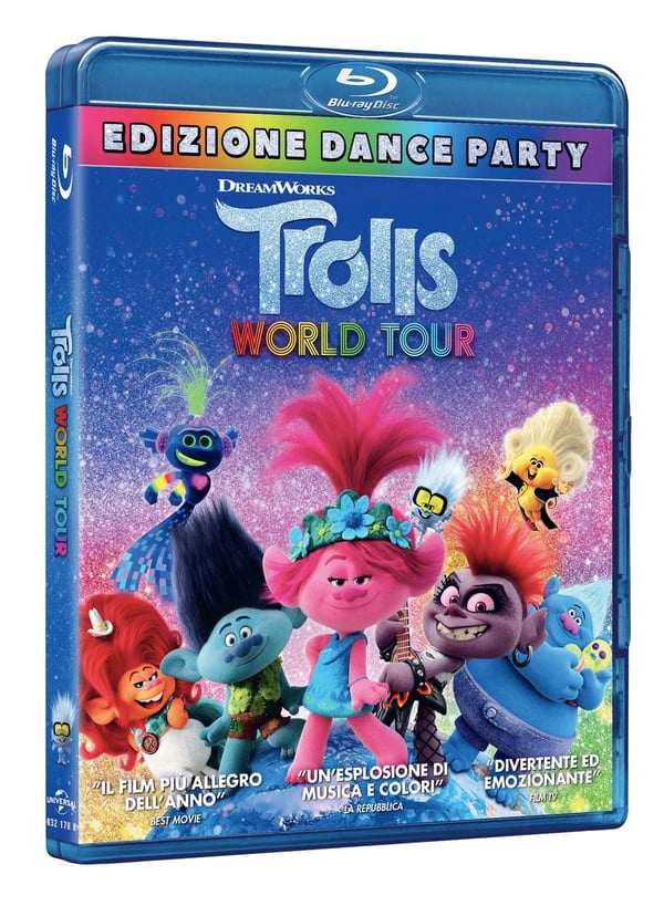Trolls World Tour (Bluray) Animazione Dohrn Smith Brand New