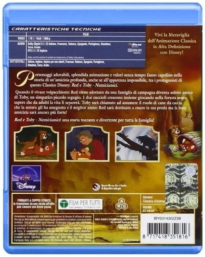 Red E Toby Nemiciamici [Region Free] [Bluray] DVD Brand New