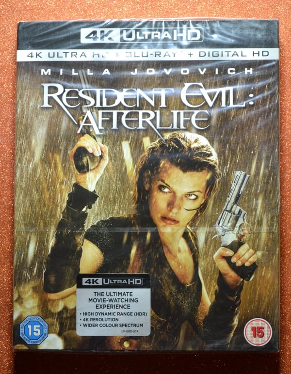 : 4K Resident Evil Afterlife 4K + Bluray with Slip Cover Brand New