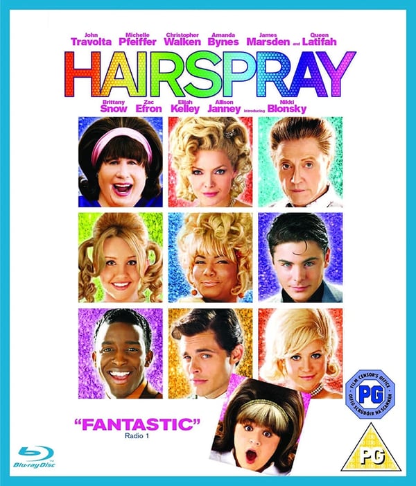 Hairspray (Bluray) Brittany Snow Queen Latifah Zac Efron Elijah Kelley Divine Brand New