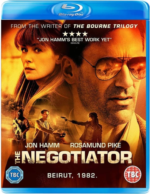 THE NEGOTIATOR Bluray Jon Hamm, Rosmund Pike Movie Relea R2 Brand New