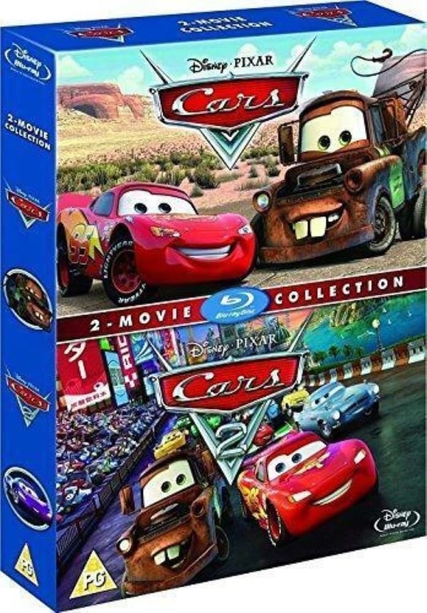 Cars/Cars 2 Bluray (2011) Owen Wilson, Bonnie Hunt, Paul man, Larry the Brand New