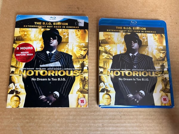 Notorious (2009) Reg B BluRay With Slipcase Biggie Smalls Tupac Brand New