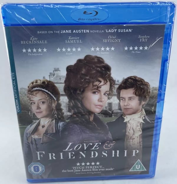 Love & Friendship Bluray Kate Beckinsale SLIGHT CASE DAMAGE Brand New
