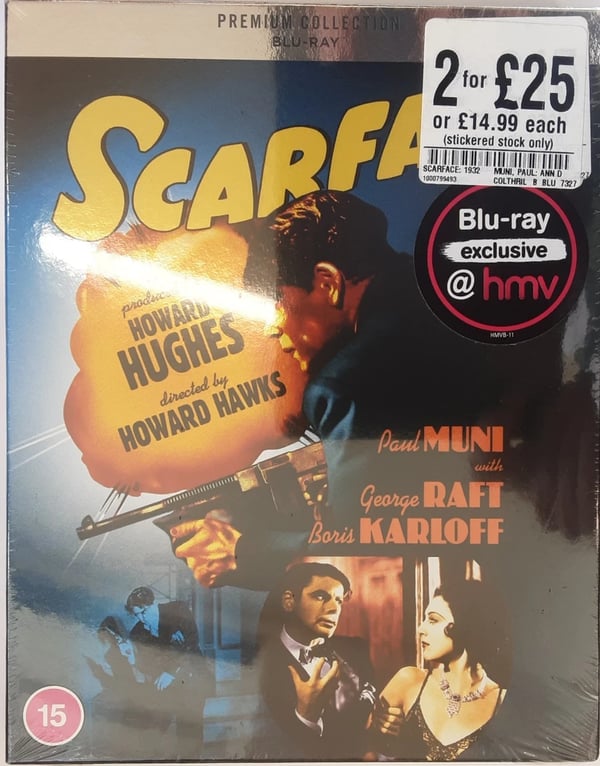 Scarface 1932 BluRay With Paul Muni And George Raft Brand New