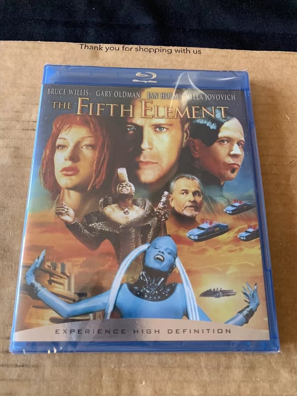 The Fifth Element Bruce Willis Blu Ray Region Free US Import Brand New