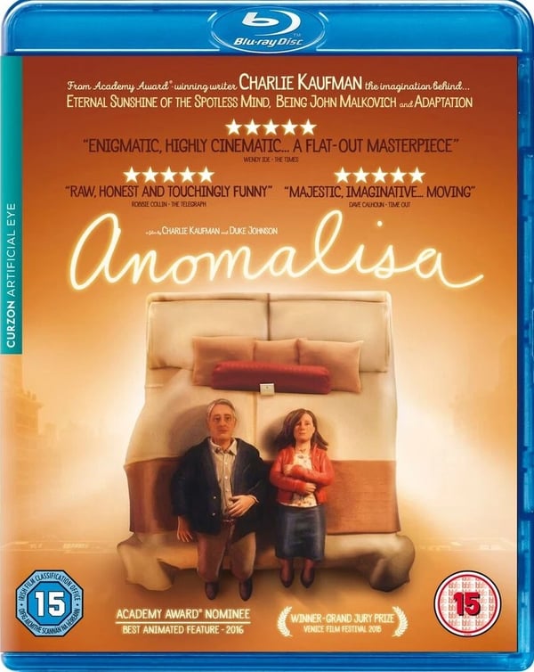 Anomalisa (Bluray) David Thewlis Jennifer Jason Leigh Brand New