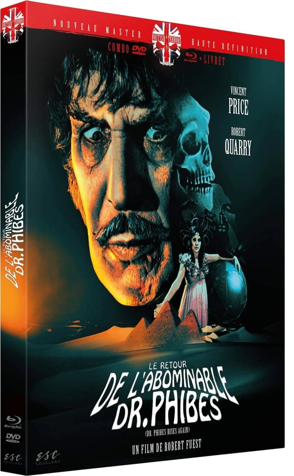 Le retour de l'abominable dr phibes (Bluray) Vincent Price Robert Quarry Brand New